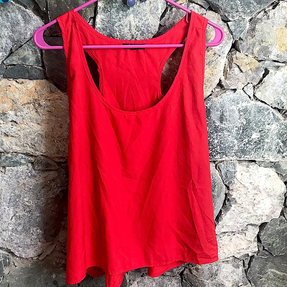 Hype Red Racerback Tank Top 100% Polyester XL